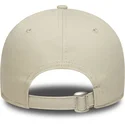 casquette-courbee-beige-ajustable-avec-logo-vert-9forty-league-essential-oakland-athletics-mlb-new-era