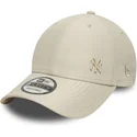 casquette-courbee-beige-ajustable-avec-logo-beige-9forty-tonal-flawless-new-york-yankees-mlb-new-era