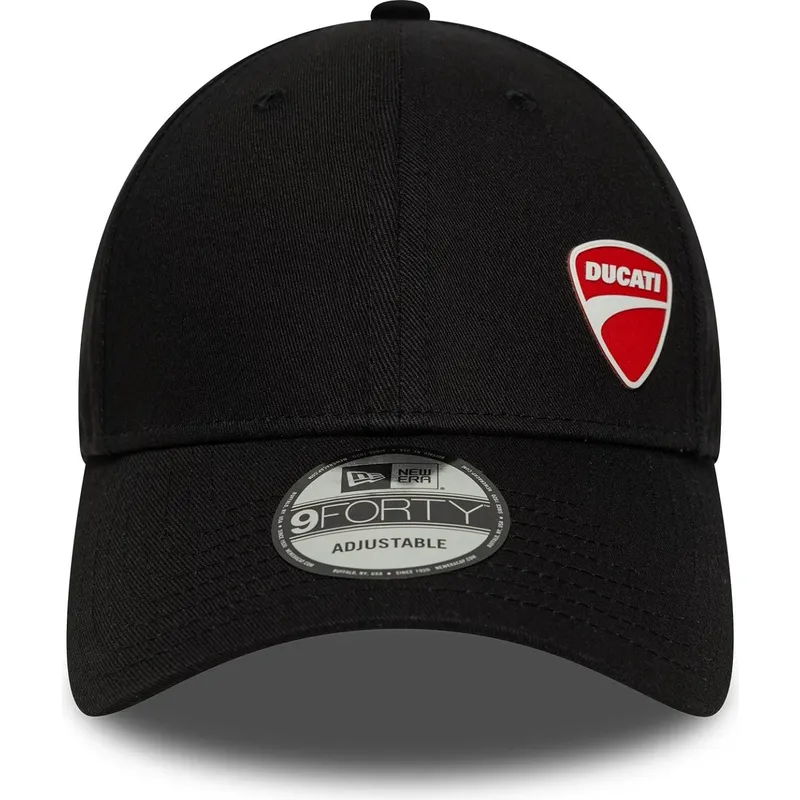 schwarze-verstellbare-curved-cap-9forty-flawless-von-ducati-motor-motogp-von-new-era