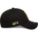 new-era-curved-brim-9forty-metallic-champ-ufc-ultimate-fighting-championship-and-new-black-adjustable-cap