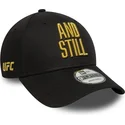 casquette-courbee-noire-ajustable-9forty-metallic-champ-ufc-ultimate-fighting-championship-and-still-new-era