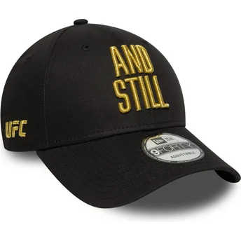 Casquette courbée noire ajustable 9FORTY Metallic Champ UFC Ultimate Fighting Championship And Still New Era