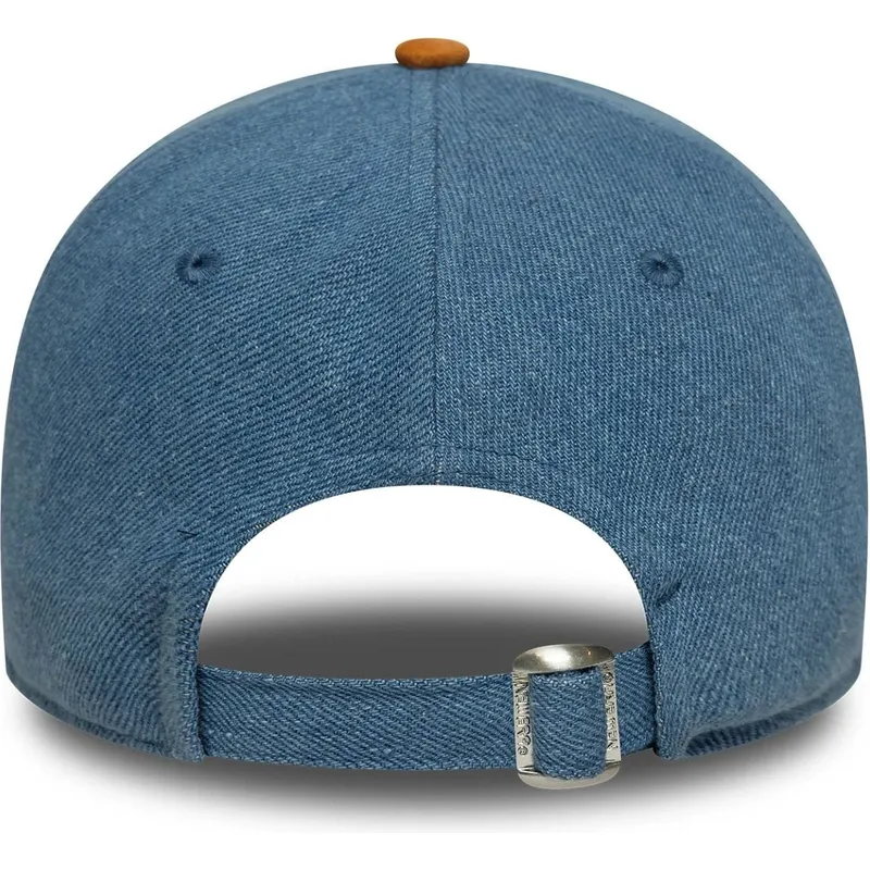 bojd-bla-och-brun-justerbar-keps-9twenty-denim-midi-fran-los-angeles-lakers-nba-av-new-era