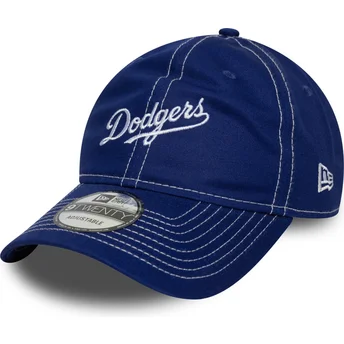 Regulowana niebieska czapka z zakrzywionym daszkiem 9TWENTY Contrast Stitch Los Angeles Dodgers MLB od New Era