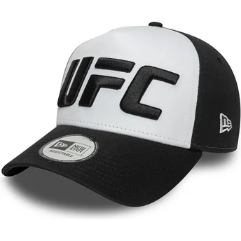 Casquette courbée blanche et noire A Frame Core UFC Ultimate Fighting Championship New Era