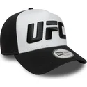casquette-courbee-blanche-et-noire-a-frame-core-ufc-ultimate-fighting-championship-new-era