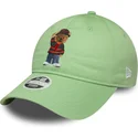 casquette-courbee-verte-claire-ajustable-pour-femme-9twenty-bear-ac-milan-serie-a-new-era