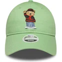 casquette-courbee-verte-claire-ajustable-pour-femme-9twenty-bear-ac-milan-serie-a-new-era