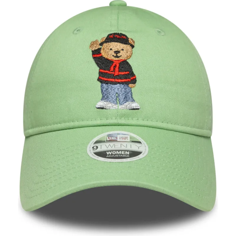 9twenty-bear-verstellbare-hellgrune-damen-cap-mit-gebogenem-schirm-von-ac-milan-serie-a-von-new-era