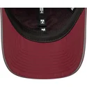 gebogene-bordeauxrote-verstellbare-damenkappe-open-back-flawless-der-new-york-yankees-mlb-von-new-era