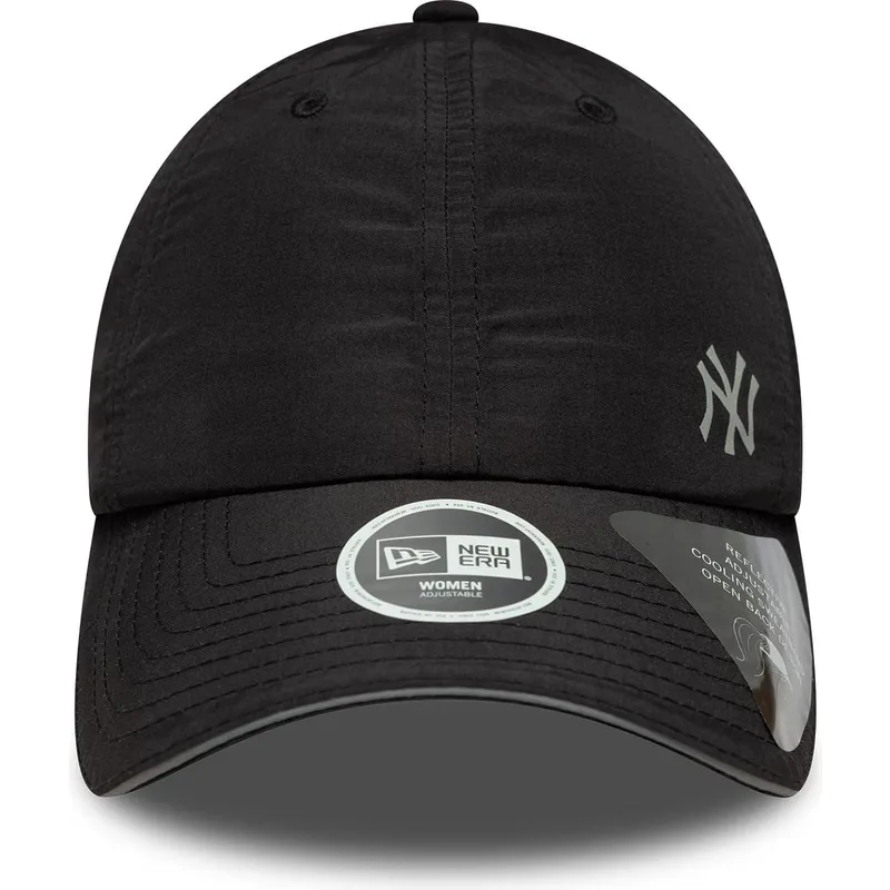 svart-bojd-justerbar-keps-for-dam-open-back-flawless-fran-new-york-yankees-mlb-av-new-era