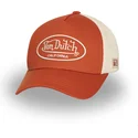 casquette-trucker-orange-et-beige-ajustable-lof-b33-von-dutch