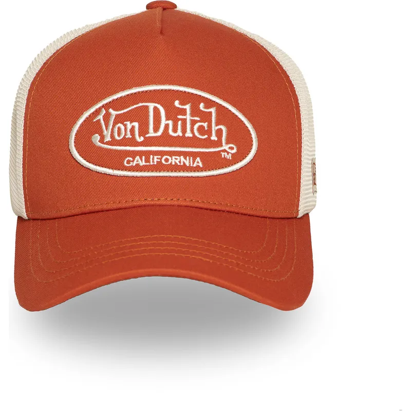 trucker-cap-orange-und-beige-verstellbar-lof-b33-von-von-dutch