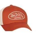 casquette-trucker-orange-et-beige-ajustable-lof-b33-von-dutch