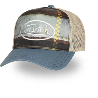 Von Dutch SUBL11 Blue Trucker Hat