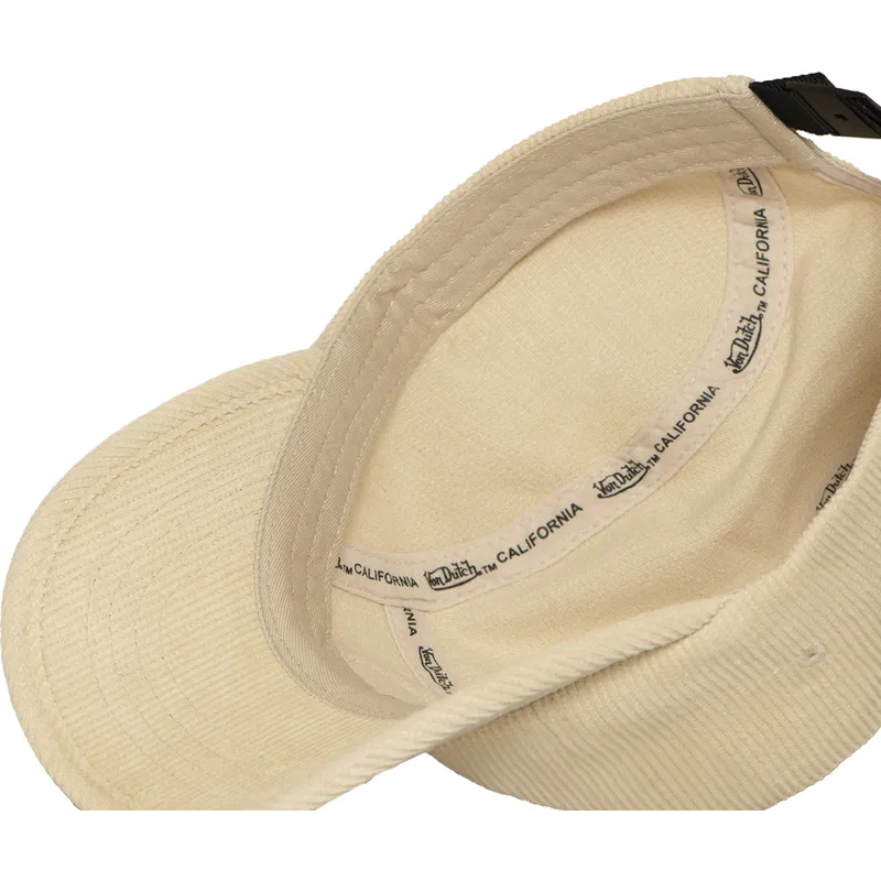 von-dutch-curved-brim-vel01-beige-adjustable-cap von-dutch-curved-brim-vel01-beige-adjustable-cap