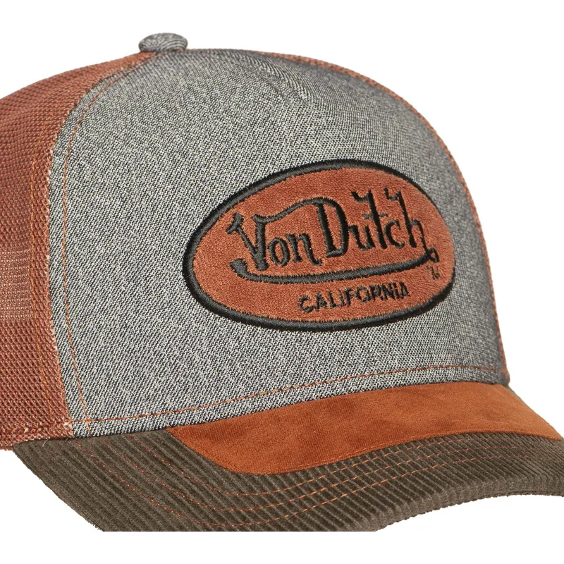 von-dutch-graue-und-braune-trucker-kappe-shield01