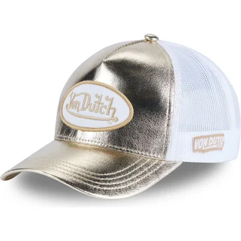 Casquette trucker dorée REG G Von Dutch
