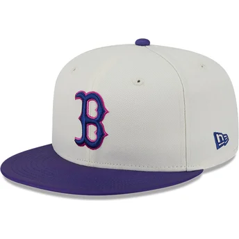 Casquette plate beige et violette ajustée 59FIFTY CLR DVLP Boston Red Sox MLB New Era