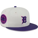casquette-plate-beige-et-violette-ajustee-59fifty-clr-dvlp-detroit-tigers-mlb-new-era