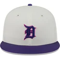 casquette-plate-beige-et-violette-ajustee-59fifty-clr-dvlp-detroit-tigers-mlb-new-era