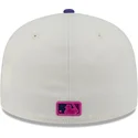 casquette-plate-beige-et-violette-ajustee-59fifty-clr-dvlp-detroit-tigers-mlb-new-era