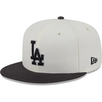 Casquette plate beige et noire ajustée 59FIFTY CLR DVLP Los Angeles Dodgers MLB New Era