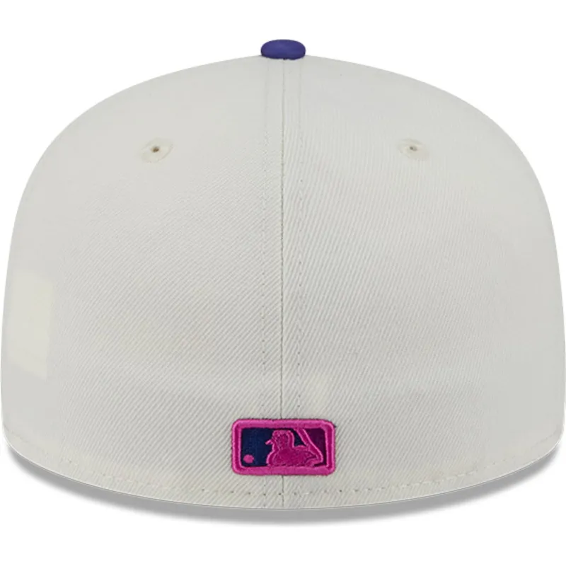 beige-und-violett-flache-kappe-59fifty-clr-dvlp-los-angeles-dodgers-mlb-von-new-era