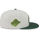 casquette-plate-beige-et-verte-ajustee-59fifty-clr-dvlp-new-york-yankees-mlb-new-era