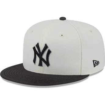 Casquette plate beige et noire ajustée 59FIFTY CLR DVLP New York Yankees MLB New Era
