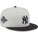 casquette-plate-beige-et-noire-ajustee-59fifty-clr-dvlp-new-york-yankees-mlb-new-era