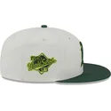 casquette-plate-beige-et-verte-ajustee-59fifty-clr-dvlp-oakland-athletics-mlb-new-era