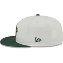 casquette-plate-beige-et-verte-ajustee-59fifty-clr-dvlp-oakland-athletics-mlb-new-era