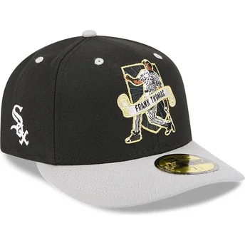 Czarna i szara zakrzywiona czapka 59FIFTY gracza Franka Thomasa z Chicago White Sox MLB od New Era