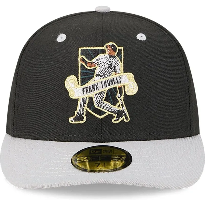 schwarze-und-graue-gebogene-verstellbare-59fifty-spieler-frank-thomas-kappe-der-chicago-white-sox-mlb-von-new-era