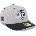 casquette-courbee-grise-et-bleue-marine-ajustee-59fifty-player-derek-jeter-new-york-yankees-mlb-new-era