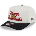 chicago-blackhawks-nhl-new-era-beige-och-svart-bojd-snapback-9fifty-a-frame-chainstitch-keps