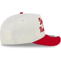 casquette-courbee-beige-et-rouge-snapback-9fifty-a-frame-chainstitch-detroit-red-wings-nhl-new-era