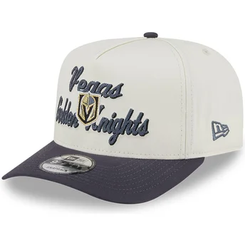 Beżowo-szara czapka z daszkiem snapback 9FIFTY A Frame Chainstitch Vegas Golden Knights NHL od New Era