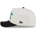 bezowo-czarna-czapka-z-daszkiem-snapback-9fifty-a-frame-chainstitch-san-jose-sharks-nhl-od-new-era