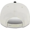 casquette-courbee-beige-et-noire-snapback-9fifty-a-frame-chainstitch-san-jose-sharks-nhl-new-era