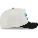 bezowo-czarna-czapka-z-daszkiem-snapback-9fifty-a-frame-chainstitch-san-jose-sharks-nhl-od-new-era