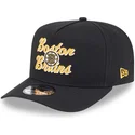 czarna-czapka-z-zakrzywionym-daszkiem-snapback-9fifty-a-frame-chainstitch-boston-bruins-nhl-od-new-era