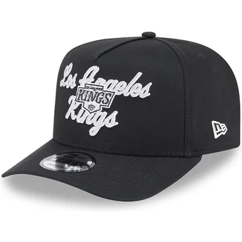 Czarna zakrzywiona czapka snapback 9FIFTY A Frame Chainstitch Los Angeles Kings NHL od New Era