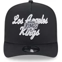 svart-kurvad-snapback-keps-9fifty-a-frame-chainstitch-fran-los-angeles-kings-nhl-av-new-era