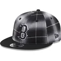 svart-platt-snapbackkeps-9fifty-retro-crown-plaid-boston-red-sox-mlb-fran-new-era