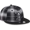 boston-red-sox-mlb-new-era-9fifty-retro-crown-plaid-svart-snapback-flat-keps