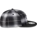 new-era-flat-brim-9fifty-retro-crown-plaid-chicago-white-sox-mlb-black-snapback-cap