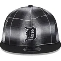 new-era-flat-brim-9fifty-retro-crown-plaid-detroit-tigers-mlb-black-snapback-cap