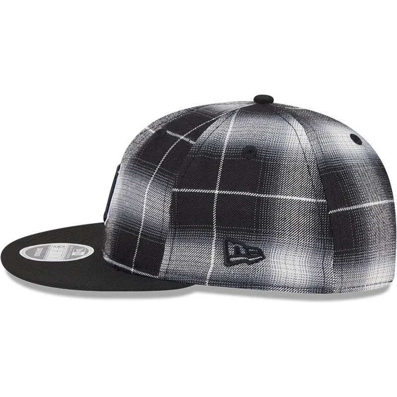 schwarze-flache-snapback-kappe-9fifty-retro-crown-plaid-der-detroit-tigers-mlb-von-new-era